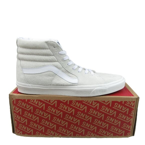 Vans Sk8-Hi Suede Sneakers Mens Size 13 Blanc De Blanc NEW - Picture 1 of 16